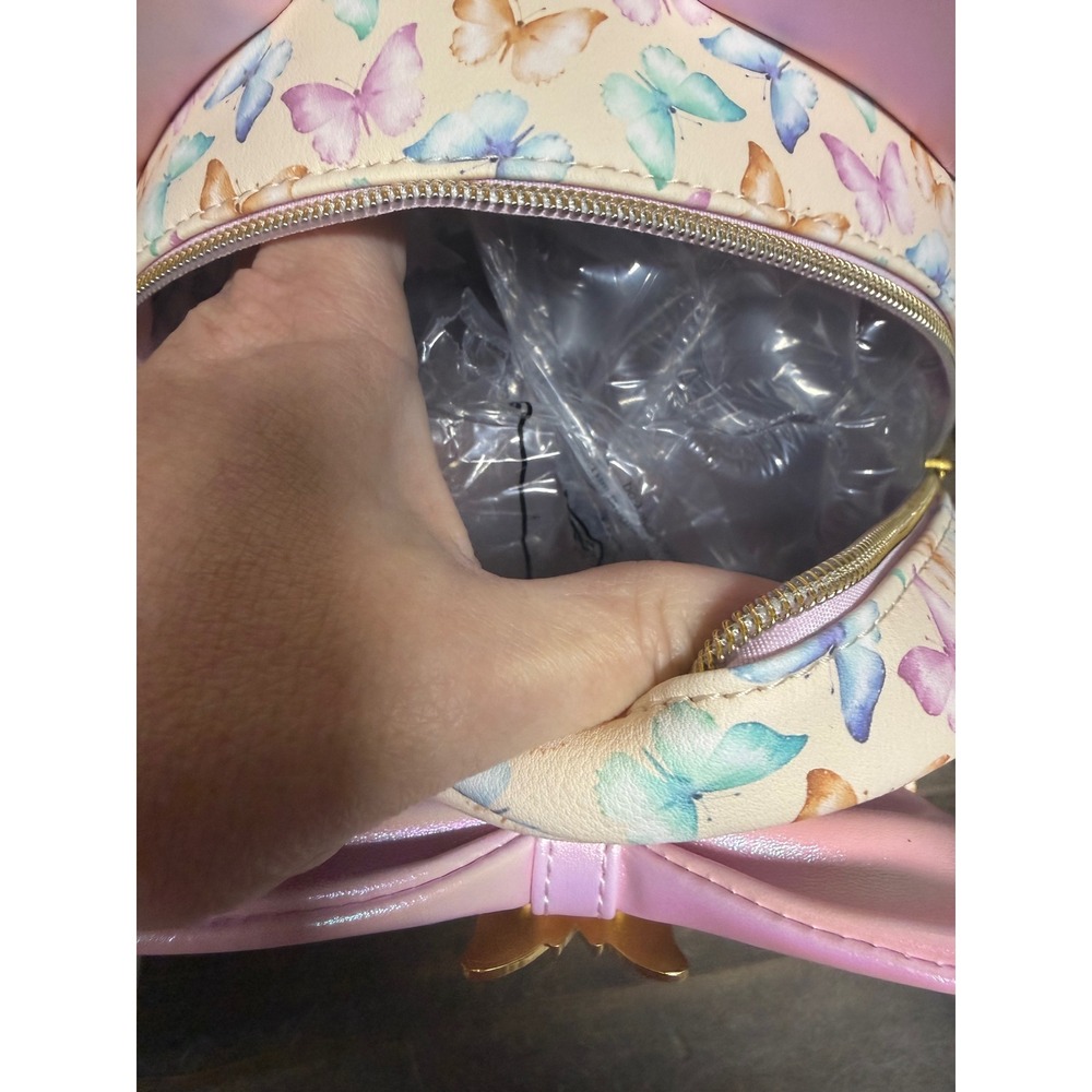 Loungefly Disney Minnie Mouse Butterfly Figural Ears Mini Backpack Pink 33414381 - Picture 10 of 11